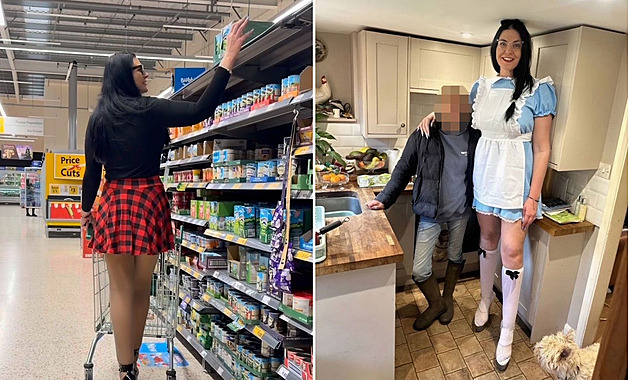 Žena má téměř dva metry, další centimetry si přidává ještě díky podpatkům