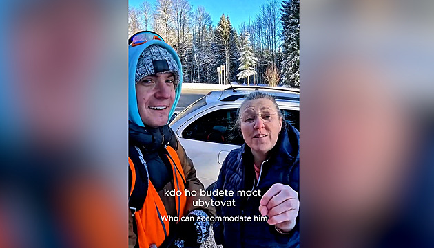 Nečekal jsem, že mi zmrzne i cola v batohu, říká Třebíčan. Jde pěšky na olympiádu