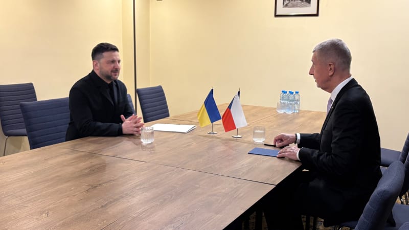 Zelenskyj chce mír, řekl Babiš po setkání s ukrajinským prezidentem